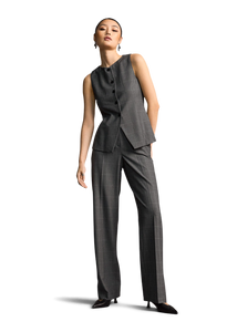 Riani Wide Fit Trousers with Checked Pattern