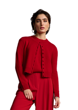 Load image into Gallery viewer, Riani Knitted Cardigan in Ruby
