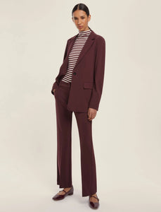 Emme Flare Trousers in Bordeaux