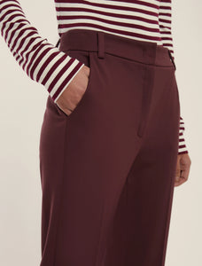 Emme Flare Trousers in Bordeaux