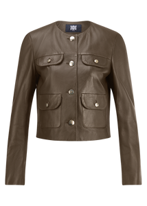 Riani Cropped Leather Jacket