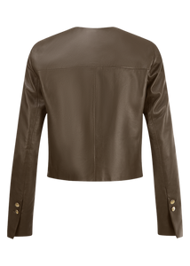 Riani Cropped Leather Jacket