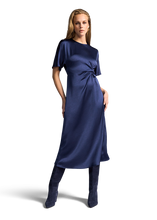 Load image into Gallery viewer, Riani Fitted Maxi Dress in Navy
