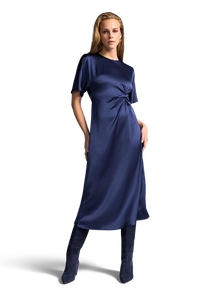 Riani Fitted Maxi Dress in Navy