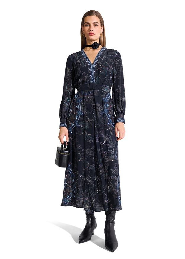 Riani Print Maxi Dress