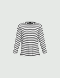 Emme Polpo T-Shirt in Grey Pinstripes