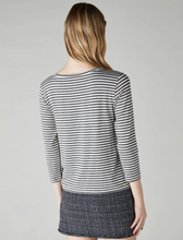 Load image into Gallery viewer, Emme Polpo T-Shirt in Grey Pinstripes
