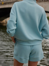 Load image into Gallery viewer, Varley Hawley Half-Zip Sweater in Porcelain Blue
