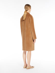 MaxMara Sidney Wool Coat in Camel