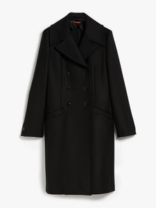 MaxMara Tema Black Wool Coat