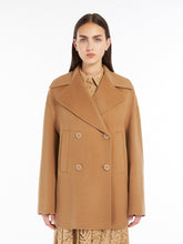 Load image into Gallery viewer, MaxMara Spadino Wool Pea Coat in Stone
