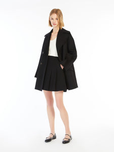 MaxMara Kent Black Wool Pea Coat