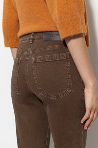 Luisa Cerano Authentic Twill Denim Jeans in Hazelnut