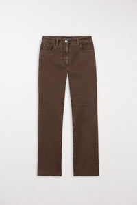 Luisa Cerano Authentic Twill Denim Jeans in Hazelnut