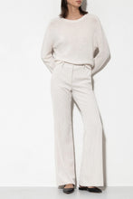 Load image into Gallery viewer, LUISA CERANO Straight Corduroy Trousers in Eggshell
