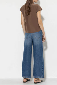 LUISA CERANO Trousers in Blue Denim