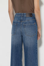 Load image into Gallery viewer, LUISA CERANO Trousers in Blue Denim
