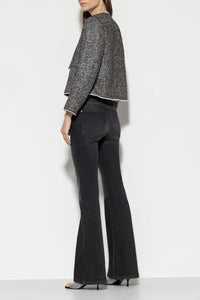 Luisa Cerano Skinny Bootleg Denim in Black Denim