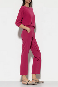 Luisa Cerano Babyflare Trousers in Berry Pink