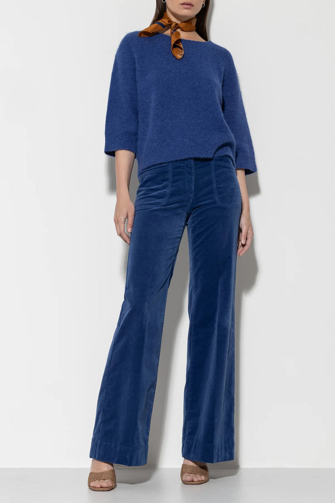 LUISA CERANO Sportive Trousers in Deep Blue