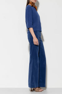 LUISA CERANO Sportive Trousers in Deep Blue