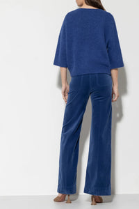 LUISA CERANO Sportive Trousers in Deep Blue