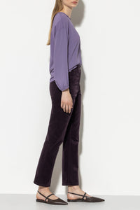 LUISA CERANO Velvet Baby Flare Pants