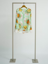 Load image into Gallery viewer, Herzen&#39;s Mint and Mango Print Blouse
