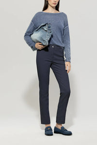 Luisa Cerano Twill color denim in Navy