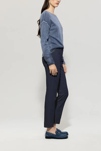 Luisa Cerano Twill color denim in Navy