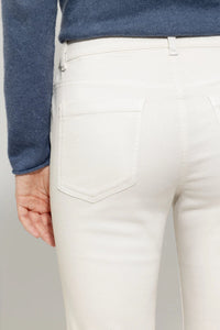 Luisa Cerano Twill color denim in Light Cream