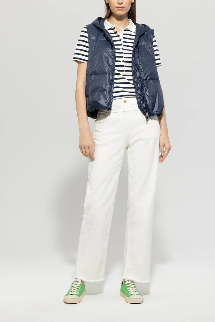 Luisa Cerano Authentic straight denim in Off White