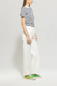 Luisa Cerano Authentic straight denim in Off White