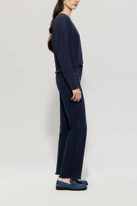 Luisa Cerano Authentic straight denim in Navy Blue