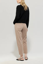 Load image into Gallery viewer, Luisa Cerano High-Stretch Tapered Demin Trousers in Mushroom
