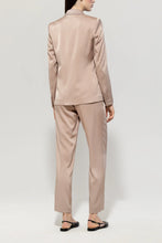 Load image into Gallery viewer, Luisa Cerano Satin Tapered Pants in Mushroom
