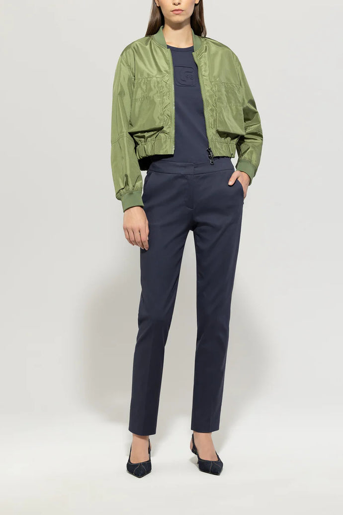 Luisa Cerano Gabardine stretch pants in Navy Blue