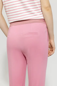 Luisa Cerano Gabardine Stretch Pants in Pink