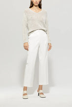 Load image into Gallery viewer, Luisa Cerano Gabardine Stretch Culotte in White
