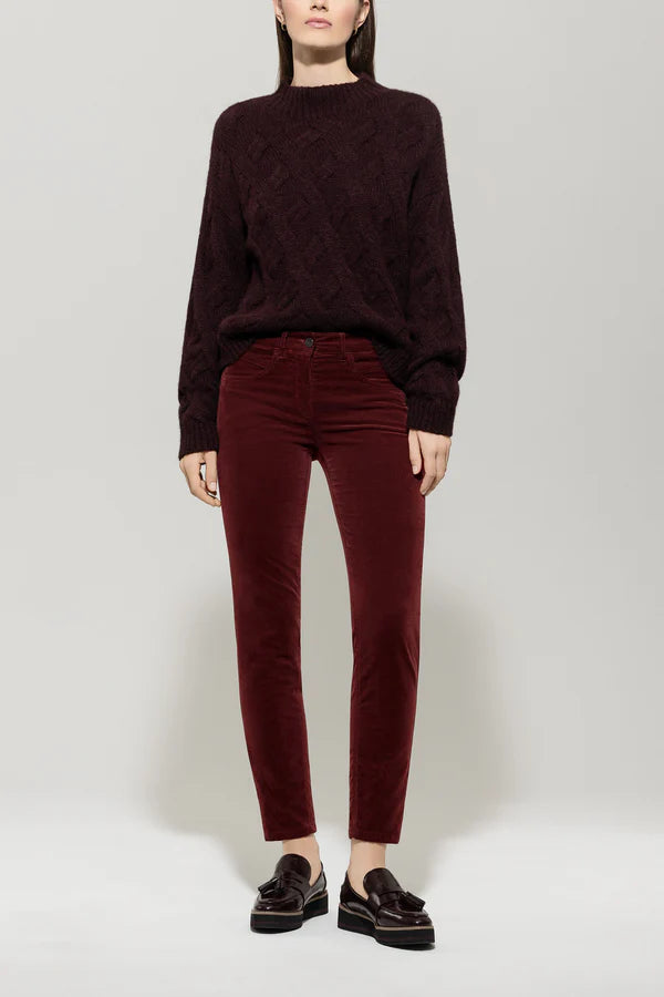 Luisa Cerano Skinny Velvet Pants