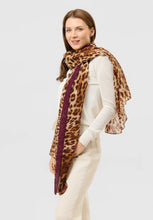 Load image into Gallery viewer, Codello Scarf with Leopard Print and ALWAYS FOREVER Lettering
