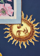 Load image into Gallery viewer, Codello Silk Scarf with Universe and Floral
