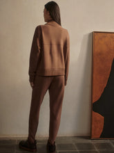 Load image into Gallery viewer, Varley Sabrina Button Through Sweater in Golden Bronze Marl
