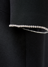 Load image into Gallery viewer, Riani Dress with Feather Hem in Black
