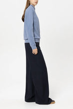 Load image into Gallery viewer, Luisa Cerano Wide-Leg Trousers in Navy
