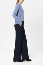 Load image into Gallery viewer, Luisa Cerano Gabardine Flared Pants in Navy
