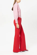 Load image into Gallery viewer, Luisa Cerano Gabardine Flared Pants in Cherry Red
