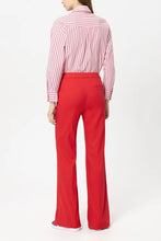 Load image into Gallery viewer, Luisa Cerano Gabardine Flared Pants in Cherry Red
