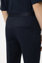 Load image into Gallery viewer, Luisa Cerano Gabardine Slim-Tailored Pants in Navy Blue
