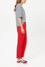 Load image into Gallery viewer, Luisa Cerano Gabardine Slim-Tailored Pants in Red
